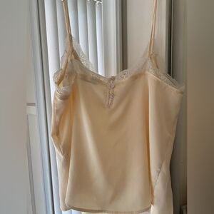 Abercrombie & Fitch Peach Lace-Trim Cami